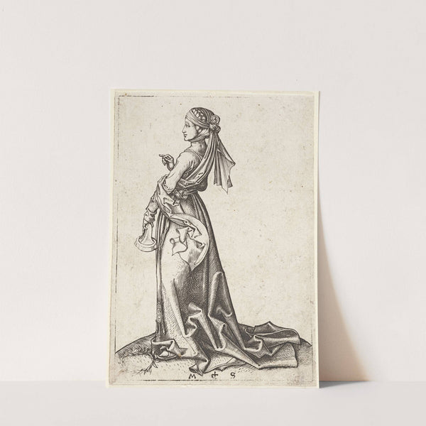 The first foolish Virgin by Martin Schongauer