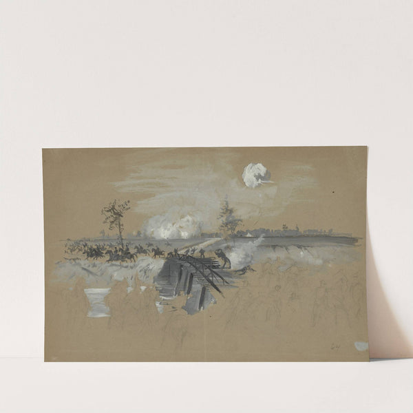 The first gun at Chickamauga by Alfred Rudolph Waud