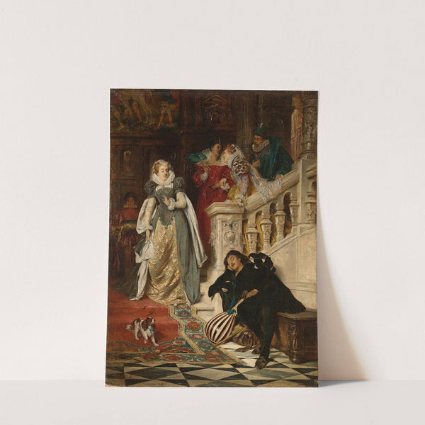 The first meeting of Mary Stuart and Rizzio by David Neal