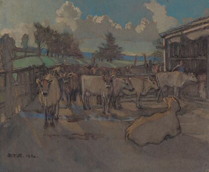 The first seven of seventy, evening milking