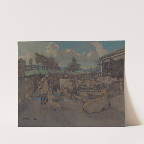 The first seven of seventy, evening milking by Dorothy Richmond