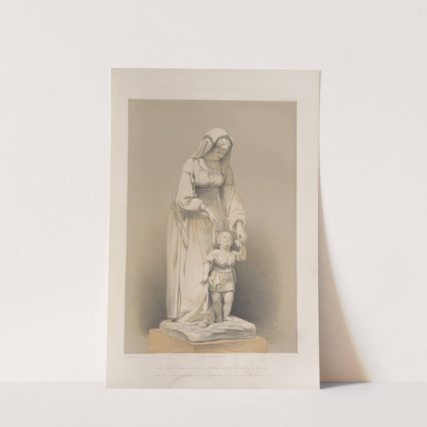 The ‘first step,’ a statue in marble by Pietro Magni of Milan (1851 - 1853) by Matthew Digby Wyatt