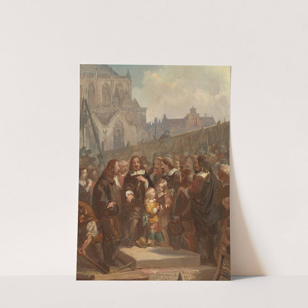 The first stone laying of the Amsterdam City Hall, Anno 1648 by Barend Wijnveld