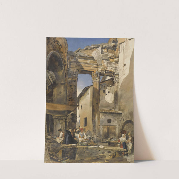 The Fish Market, Rome by Thomas Hartley Cromek