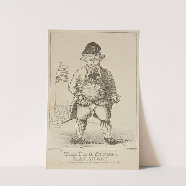 The Fish-Street Macaroni. (1772) by Henry William Bunbury