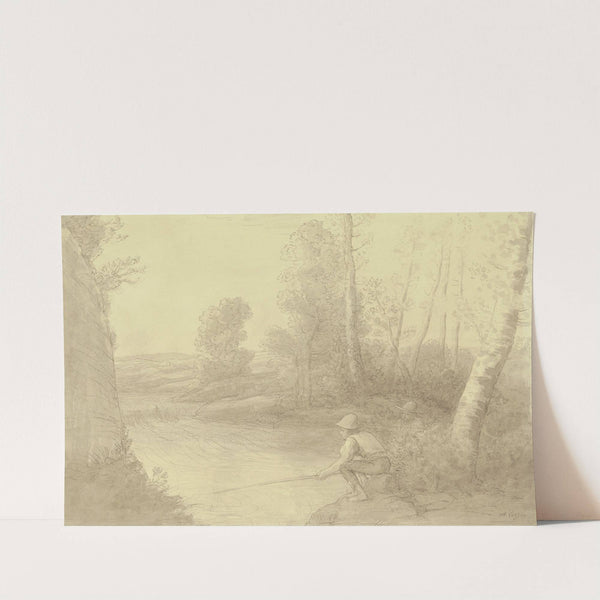 The fishermen at the river by Alphonse Legros