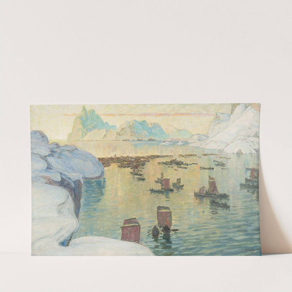 The Fishing Fleet Going Out. Study from North Norway by Anna Boberg