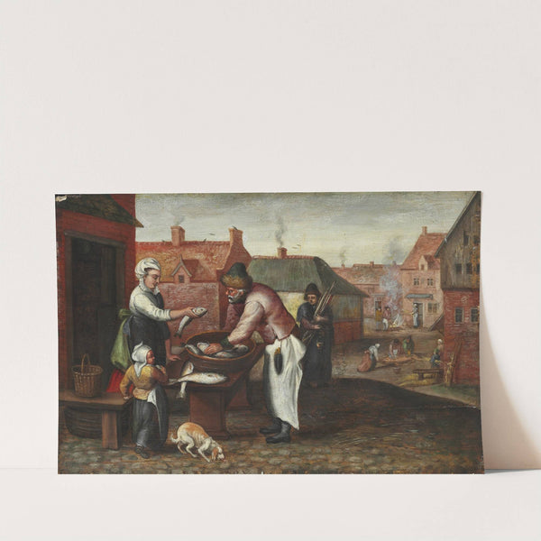 The Fishmonger by Marten van Cleve