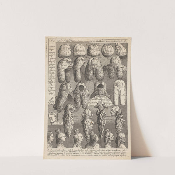 The Five Orders of Periwigs by William Hogarth