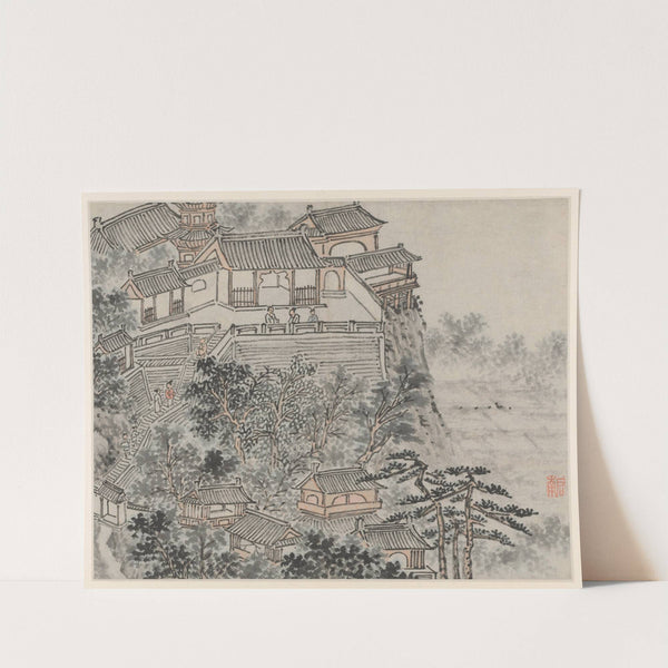 The Five Sages Terrace, from Twelve Views of Tiger Hill, Suzhou (after 1490) by Shen Zhou