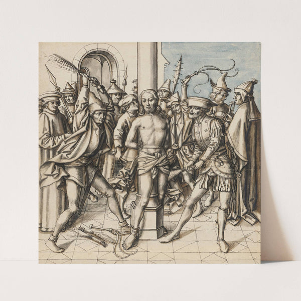 The flagellation of Christ by Circle Of Hans Holbein The Elder