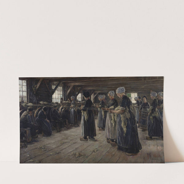 The Flax Barn at Laren (1887) by Max Liebermann