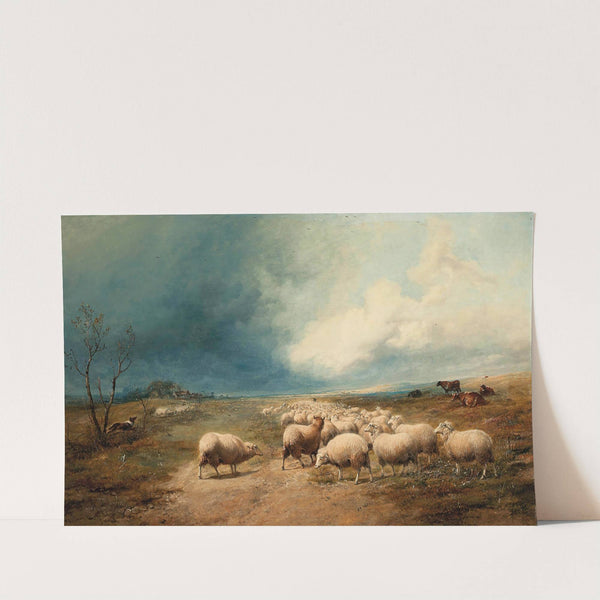 The fleecy charge by Thomas Sidney Cooper