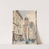 The Fleischmarkt in Vienna with the Greek-Orthodox Church of the Holy Trinity by Rudolf von Alt
