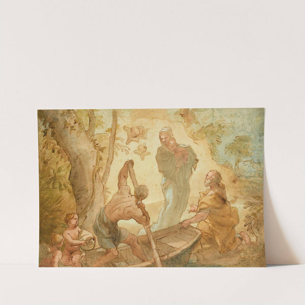 The Flight Into Egypt by Domenico Piola
