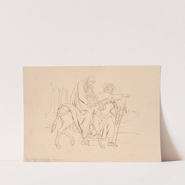 The flight into Egypt (Matth. II;14.15) (1892) by Louis Prang & Co.