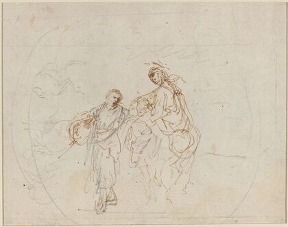 The Flight into Egypt (verso)
