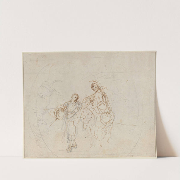 The Flight into Egypt (verso) by Stefano Della Bella