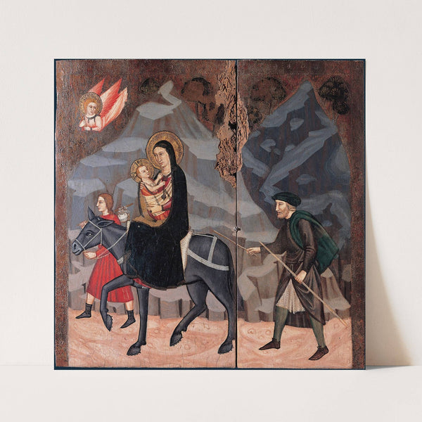 The flight to Egypt by Maestro di Campli
