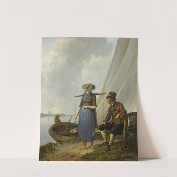 The flirtation by Johannes Hermanus Koekkoek