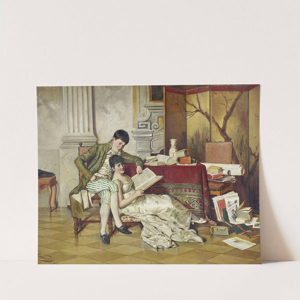 The Flirtatious Tutor by Isidor Kaufmann