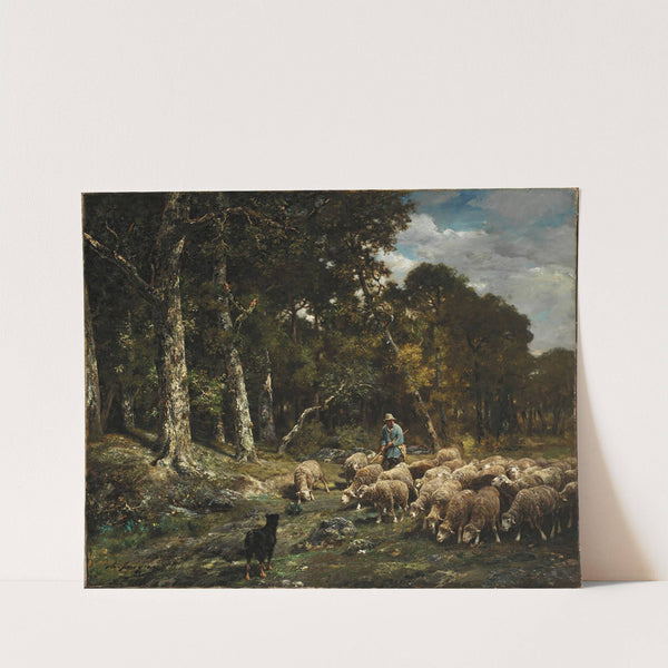The Flock (between 1813 and 1894) by Charles Emile Jacque