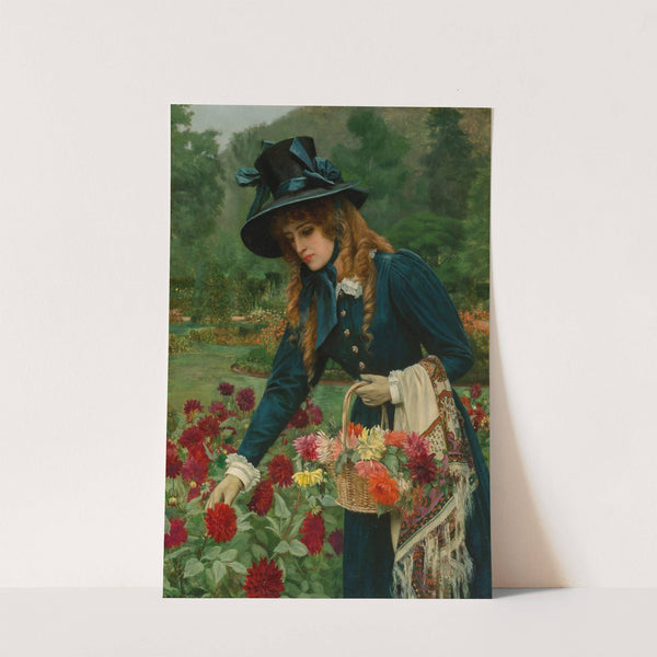 The flower girl by Herbert Gustave Schmalz