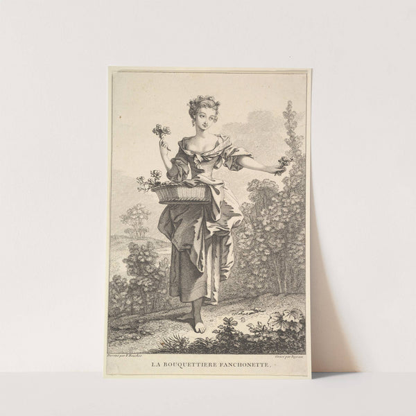 The Flower Girl Fanchonette (After François Boucher) (1741–1763) by John Ingram