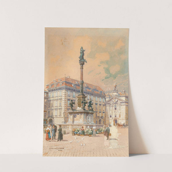 The flower market am Hof by Sandor Kozeluh