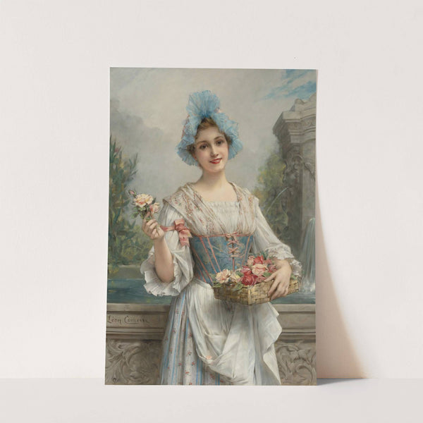 The flower seller by Léon François Comerre