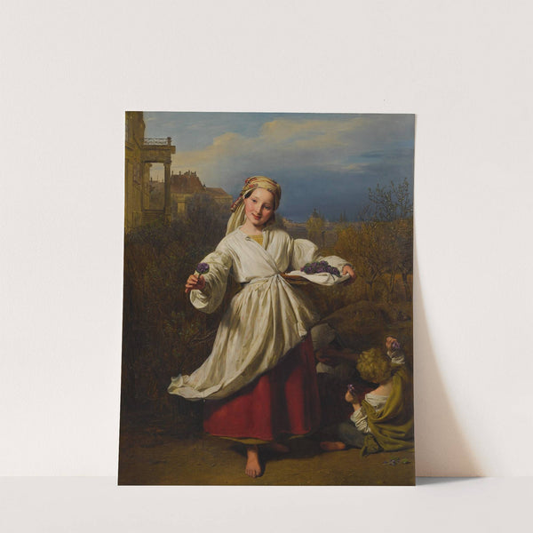 The Flower Seller (1846) by Ferdinand Georg Waldmüller