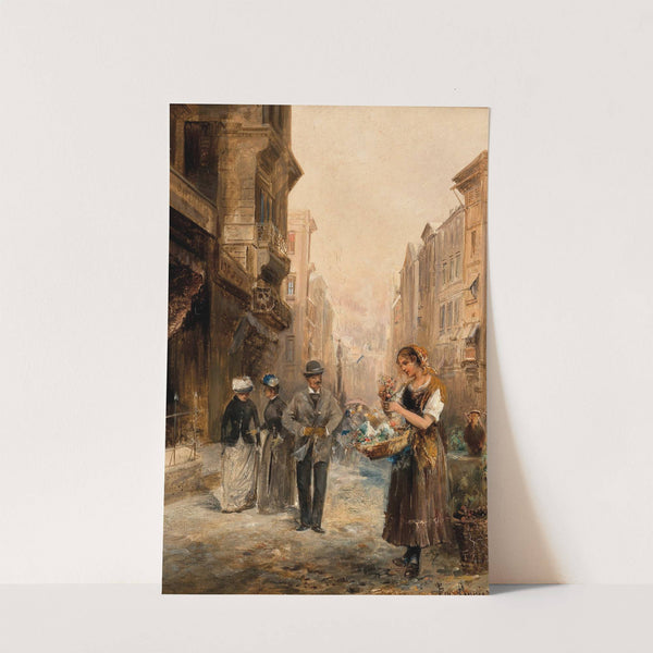 The Flower Seller by Emil Barbarini