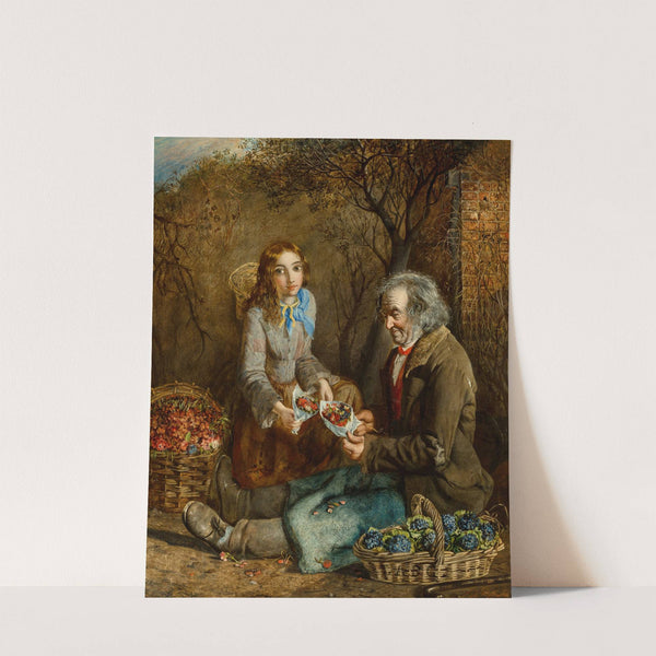 The flower seller and his daughter by John Anster Fitzgerald