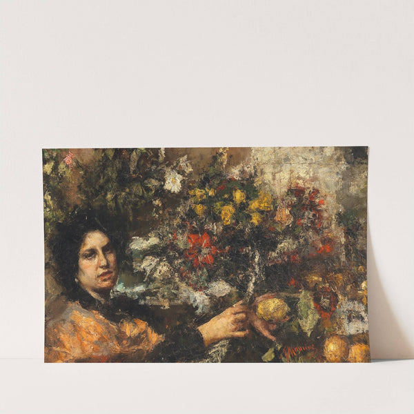 The Flower Seller by Antonio Mancini