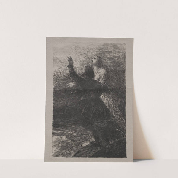 The Flying Dutchman; Act III, The Ecstasy of Senta and the Dutchman (1886) by Henri Fantin-Latour