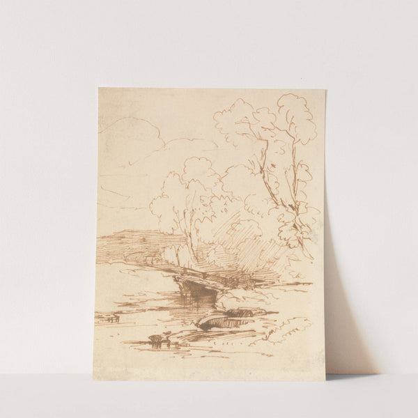 The Foot Bridge by Thomas Creswick