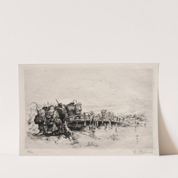 The Footbridge (before 1925) by Auguste Brouet