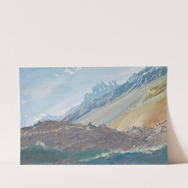 The Foothills Of The Karakoram Mountains by Alexandre Jacovleff