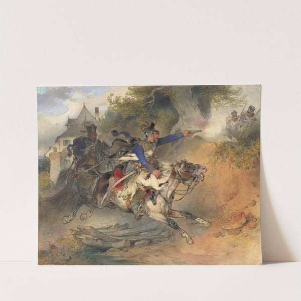 The Foraging Hussar by Carl Schindler