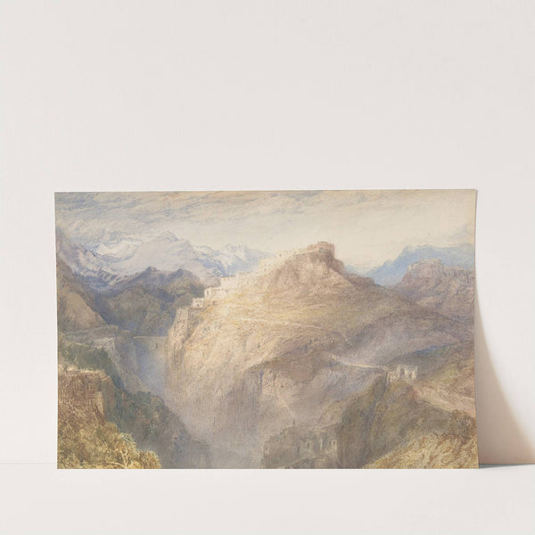 The Fort of L’Esseillon, Val de la Maurienne, France (1835–36) by Joseph Mallord William Turner