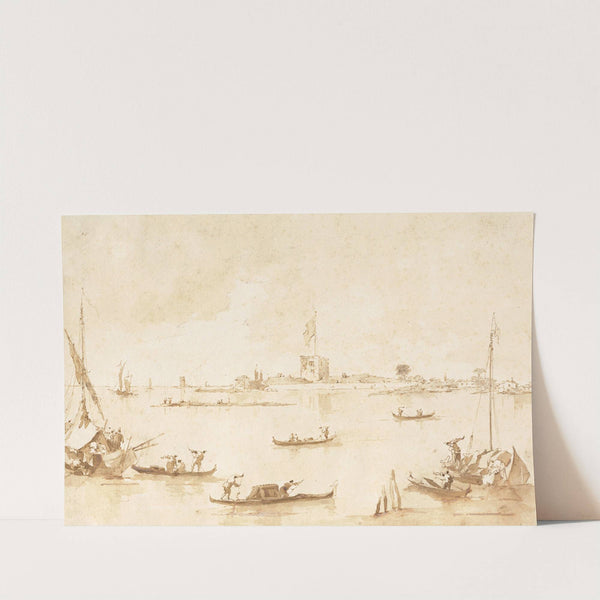 The Fortress of San Andrea from the Lagoon (1780s) by Francesco Guardi