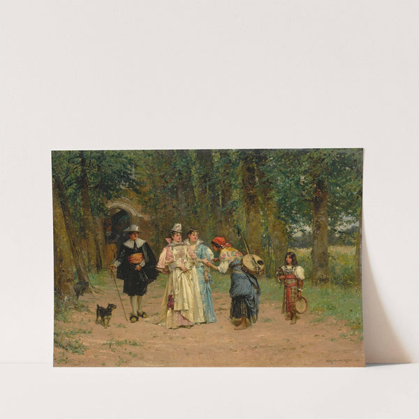The fortune teller ( 1878) by Adrien Moreau
