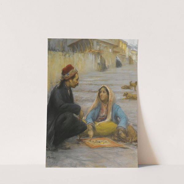 The fortune teller by Fausto Zonaro