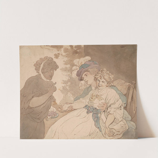 The fortune teller by Thomas Rowlandson