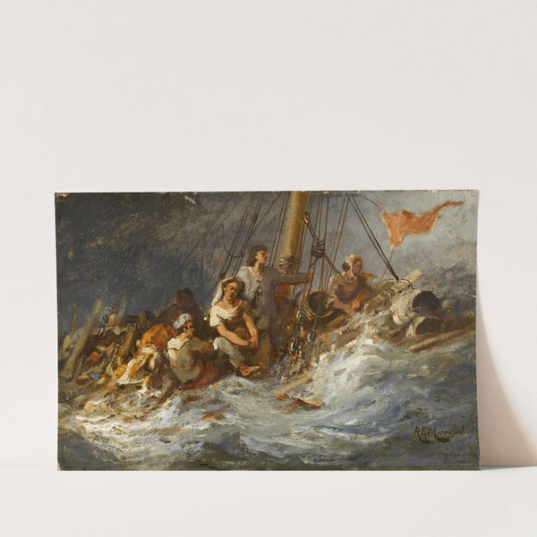 The Foundering Ship by Émile-Raphael Marechal