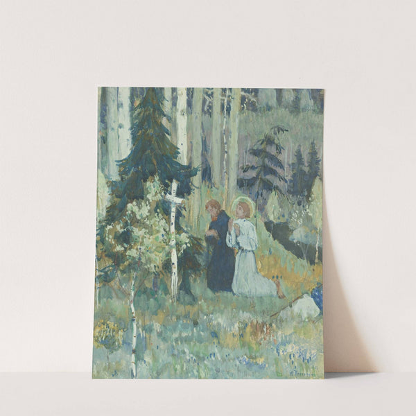 The Founding Of Trinity Sergius Monastery by Mikhail Nesterov