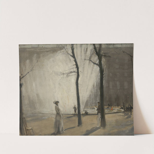 The Fountains, Palais Royal by William Nicholson