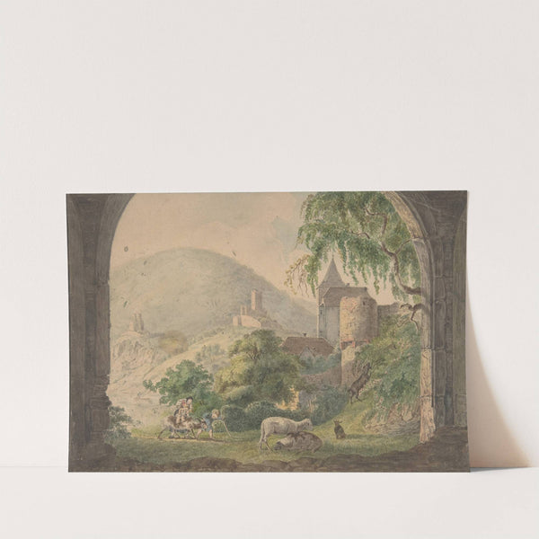 The Four Castles of Neckarsteinach by Carl Philipp Fohr