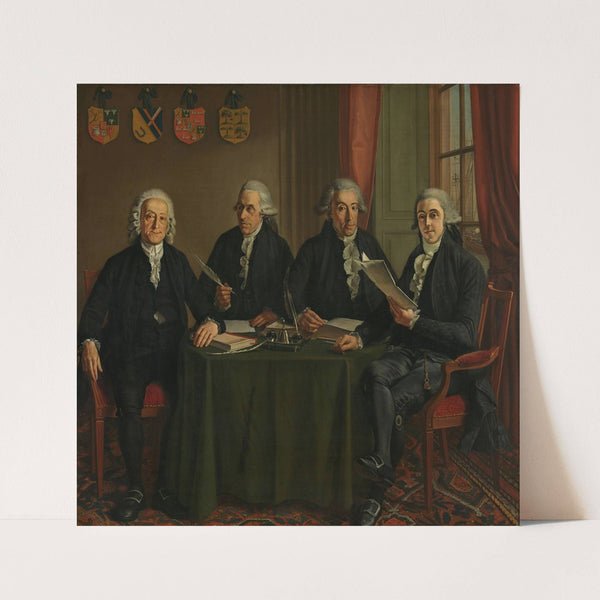 The Four Chief Commissioners of the Amsterdam Harbor Works by Wybrand Hendriks