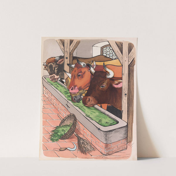 The four cows by Lothar Meggendorfer